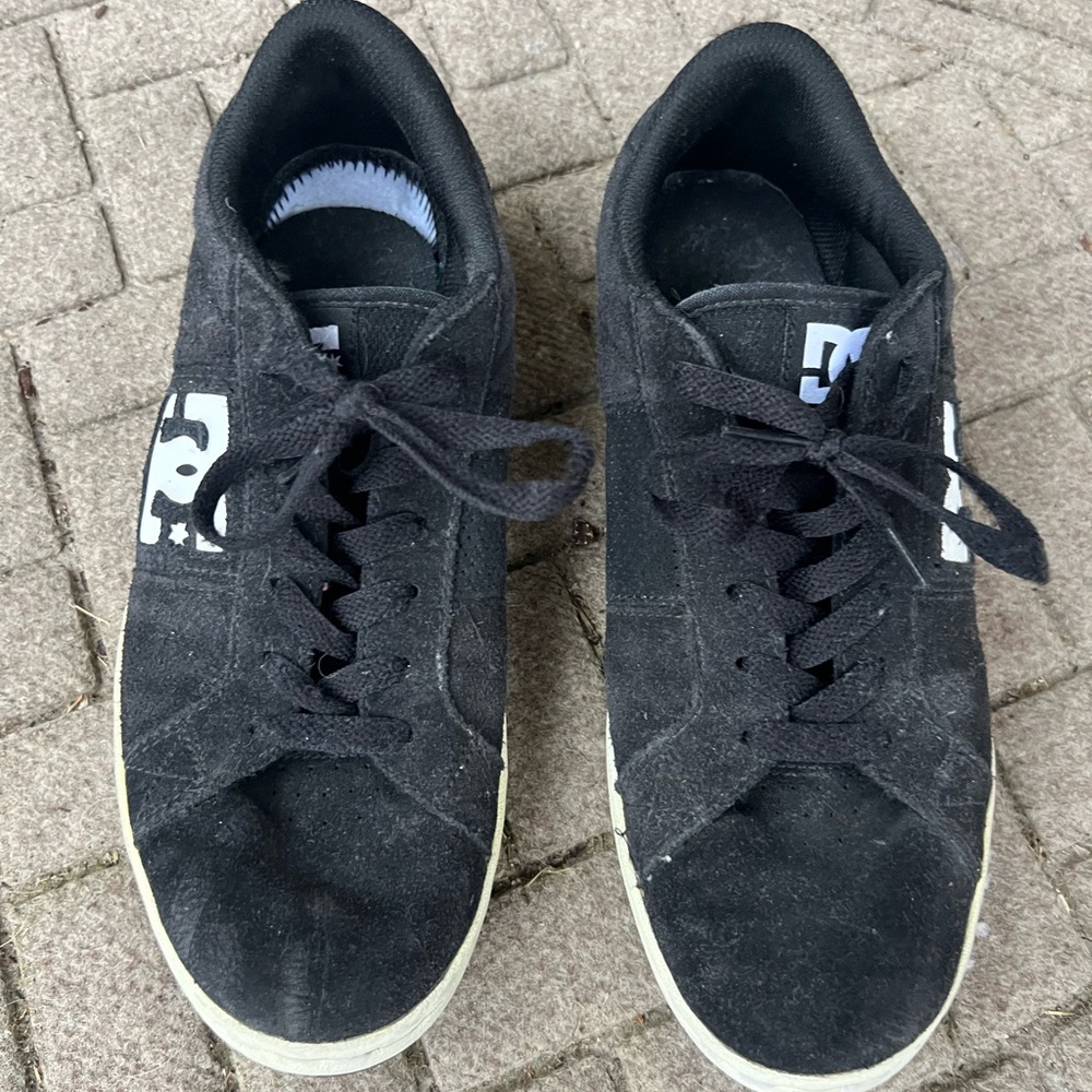 DC Men's Black and White Sneakers